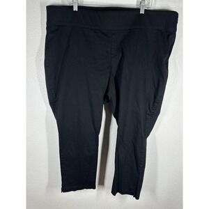 Old Navy Pants Womens 26 Plus Black Ankle Chino Tapered Stretch Casual Work‎